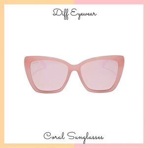 Diff Eyewear Pink Cat-Eye Sunglasses